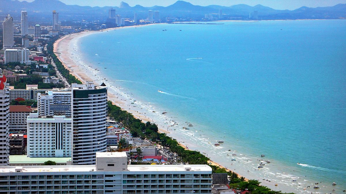 View Talay 2 Suite Apartments Pantai Jomtien Luaran gambar