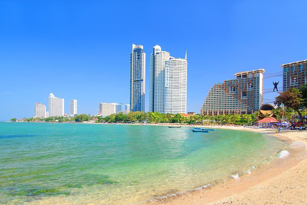 View Talay 2 Suite Apartments Pantai Jomtien Luaran gambar